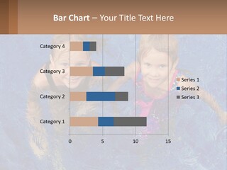 Two Children In A Swimming Pool Powerpoint Template PowerPoint Template