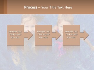 Two Children In A Swimming Pool Powerpoint Template PowerPoint Template