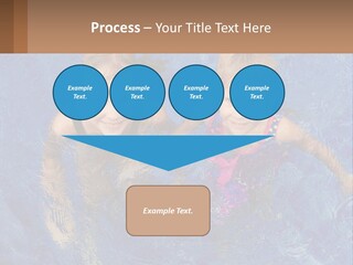 Two Children In A Swimming Pool Powerpoint Template PowerPoint Template