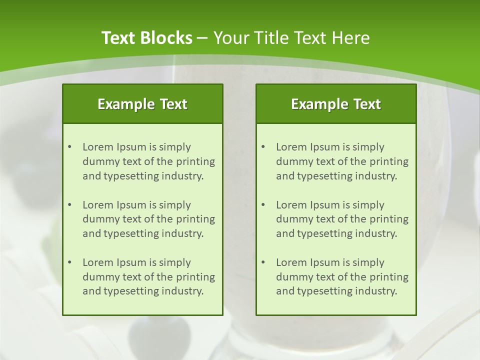 A Glass Filled With A Smoothie Next To Blueberries PowerPoint Template