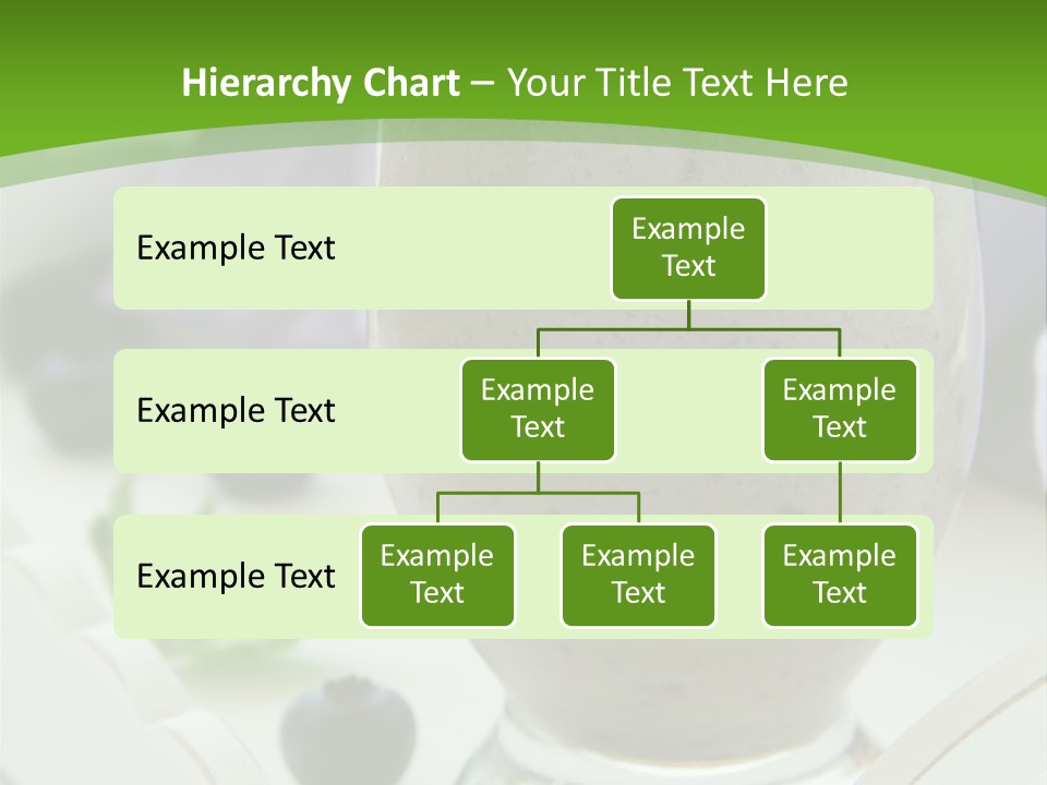 A Glass Filled With A Smoothie Next To Blueberries PowerPoint Template