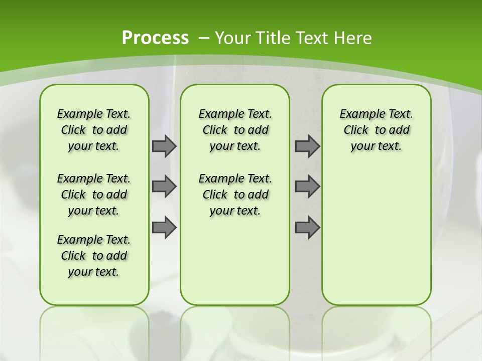 A Glass Filled With A Smoothie Next To Blueberries PowerPoint Template