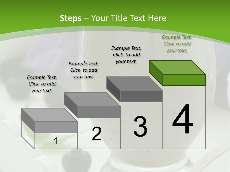 A Glass Filled With A Smoothie Next To Blueberries PowerPoint Template