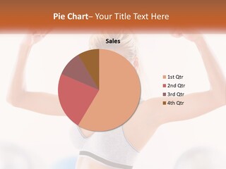 A Woman Flexing Her Muscles In A Gym PowerPoint Template
