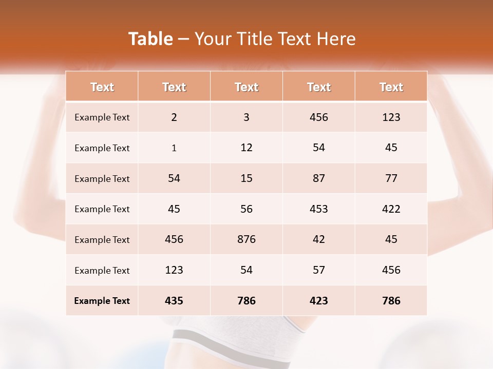 A Woman Flexing Her Muscles In A Gym PowerPoint Template