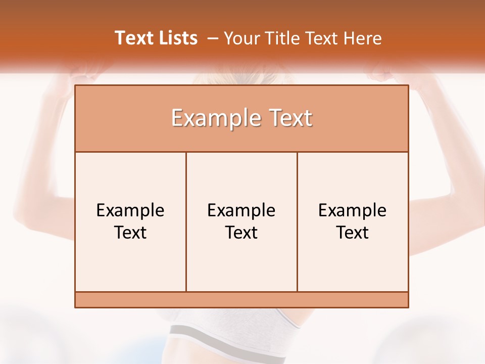 A Woman Flexing Her Muscles In A Gym PowerPoint Template