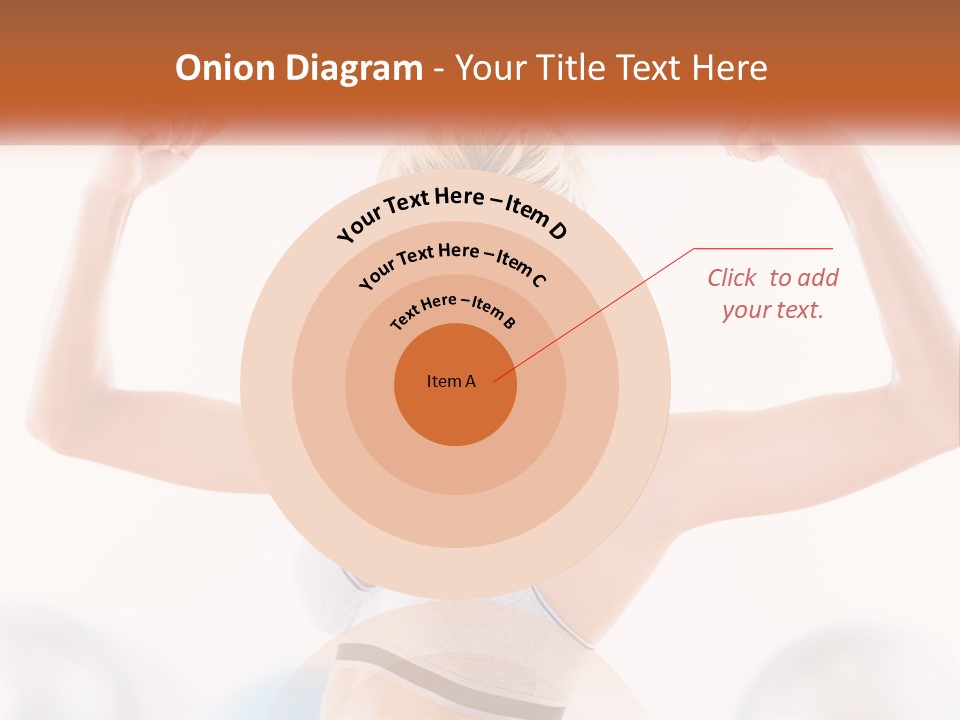 A Woman Flexing Her Muscles In A Gym PowerPoint Template