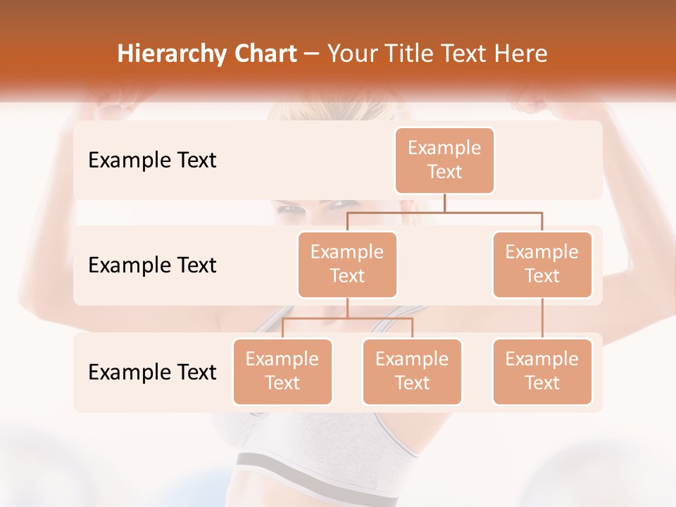 A Woman Flexing Her Muscles In A Gym PowerPoint Template