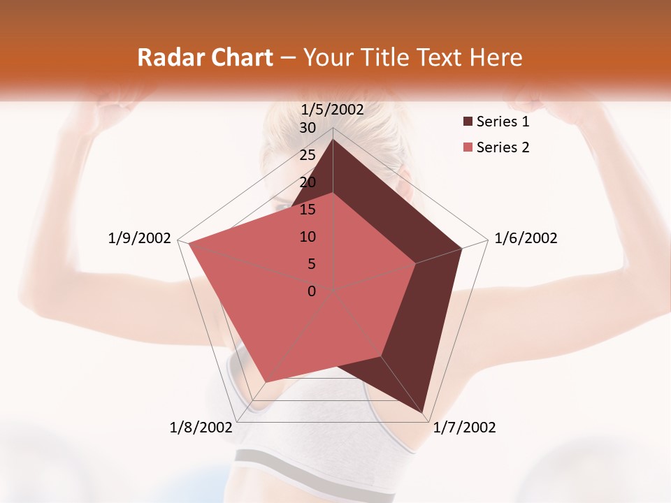 A Woman Flexing Her Muscles In A Gym PowerPoint Template