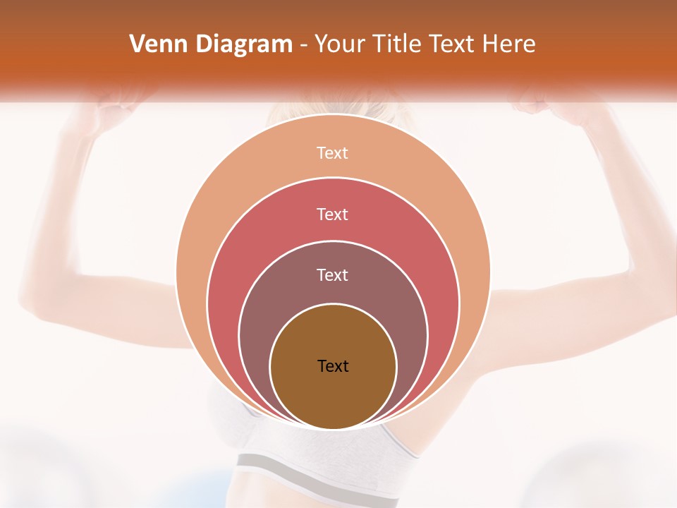 A Woman Flexing Her Muscles In A Gym PowerPoint Template