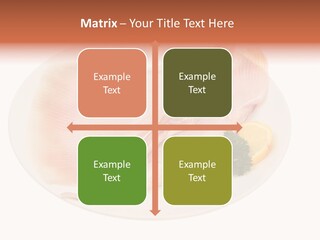 A Piece Of Raw Chicken On A Plate With Parsley PowerPoint Template