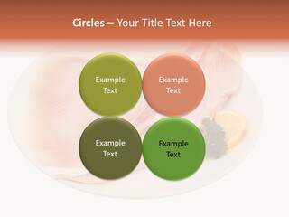 A Piece Of Raw Chicken On A Plate With Parsley PowerPoint Template