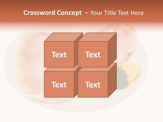 A Piece Of Raw Chicken On A Plate With Parsley PowerPoint Template