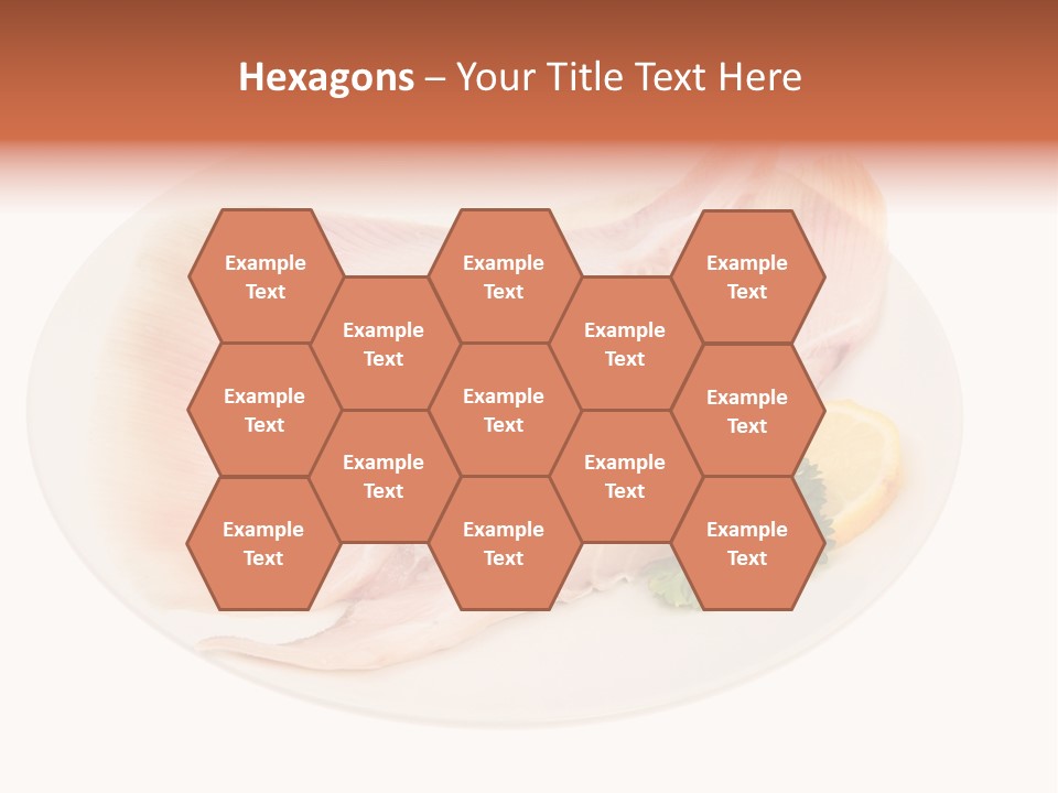 A Piece Of Raw Chicken On A Plate With Parsley PowerPoint Template