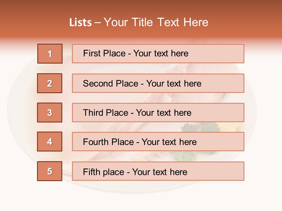 A Piece Of Raw Chicken On A Plate With Parsley PowerPoint Template