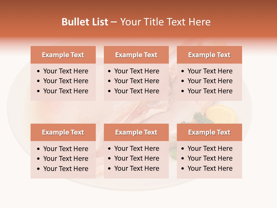 A Piece Of Raw Chicken On A Plate With Parsley PowerPoint Template