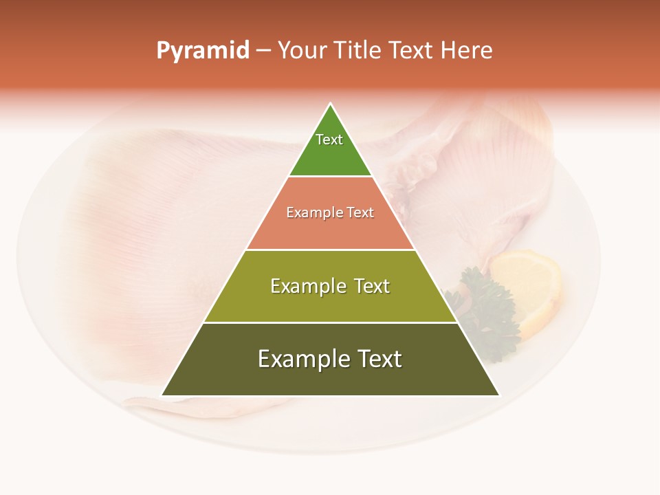 A Piece Of Raw Chicken On A Plate With Parsley PowerPoint Template