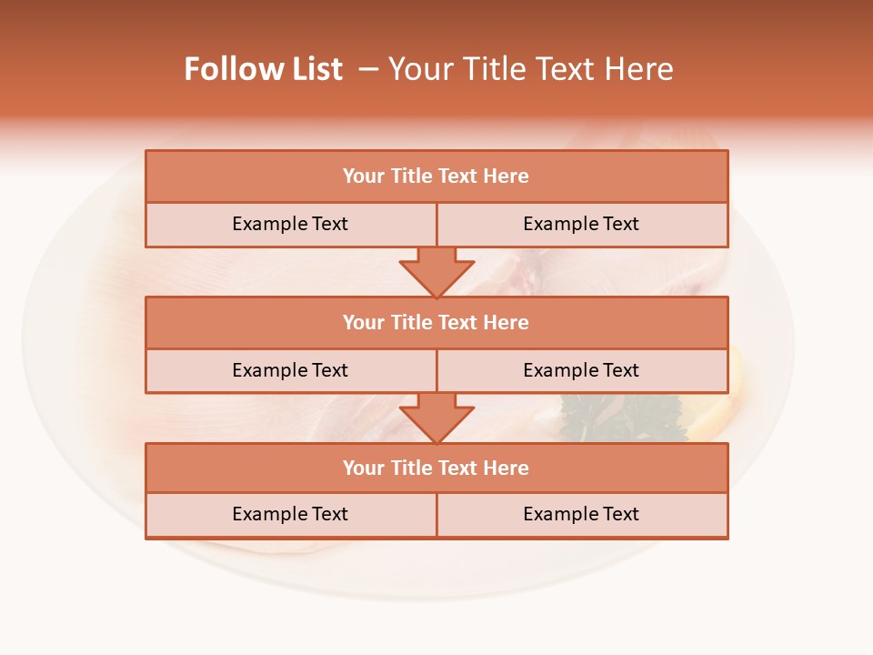 A Piece Of Raw Chicken On A Plate With Parsley PowerPoint Template