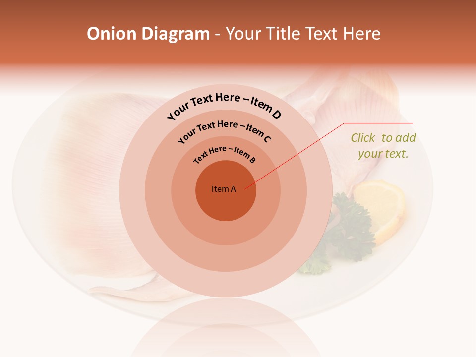 A Piece Of Raw Chicken On A Plate With Parsley PowerPoint Template