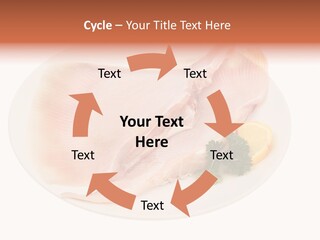 A Piece Of Raw Chicken On A Plate With Parsley PowerPoint Template