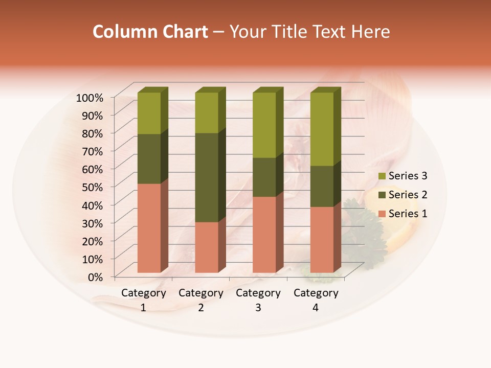 A Piece Of Raw Chicken On A Plate With Parsley PowerPoint Template
