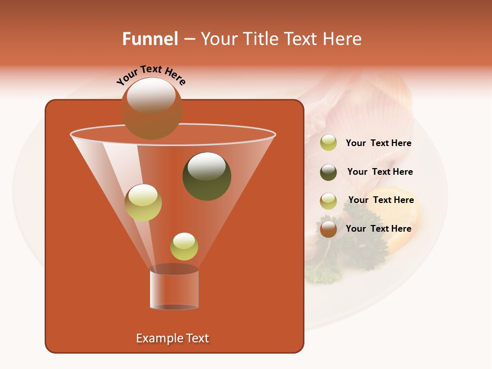 A Piece Of Raw Chicken On A Plate With Parsley PowerPoint Template