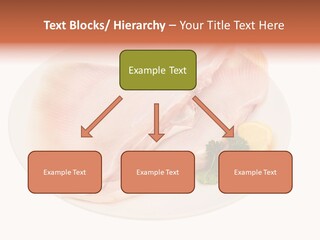A Piece Of Raw Chicken On A Plate With Parsley PowerPoint Template