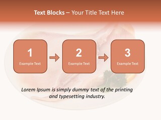 A Piece Of Raw Chicken On A Plate With Parsley PowerPoint Template