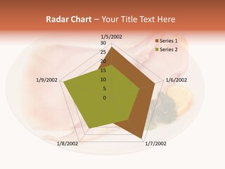 A Piece Of Raw Chicken On A Plate With Parsley PowerPoint Template