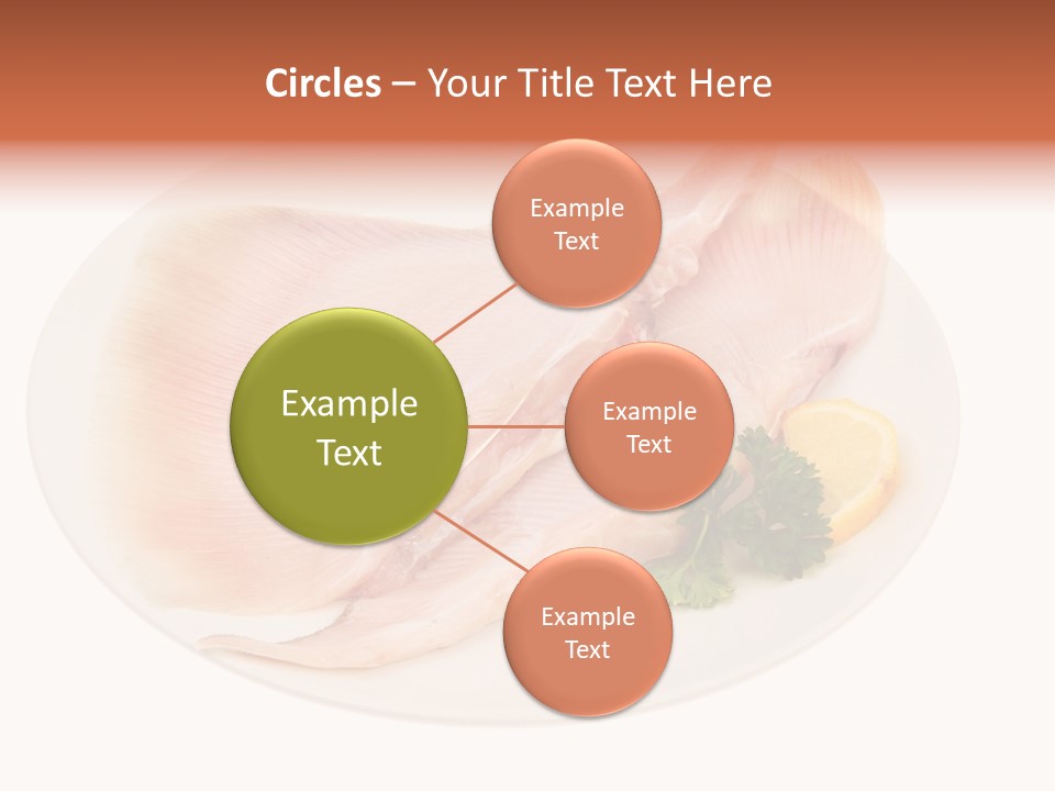 A Piece Of Raw Chicken On A Plate With Parsley PowerPoint Template