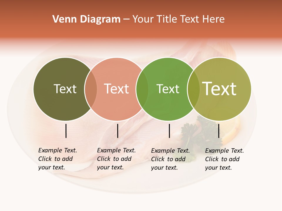A Piece Of Raw Chicken On A Plate With Parsley PowerPoint Template