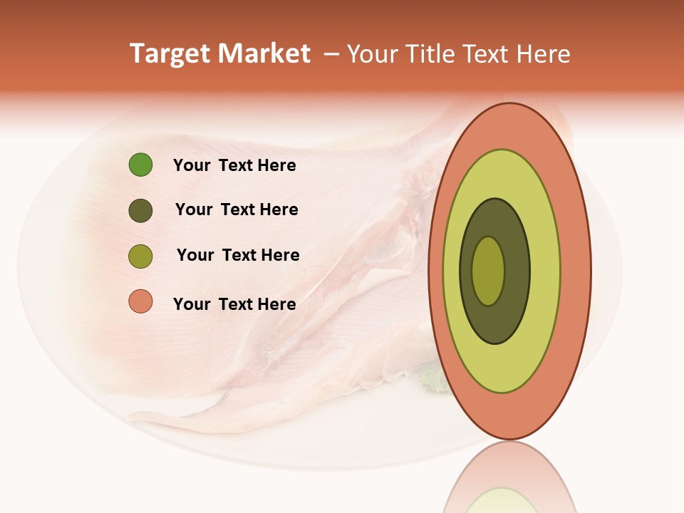 A Piece Of Raw Chicken On A Plate With Parsley PowerPoint Template