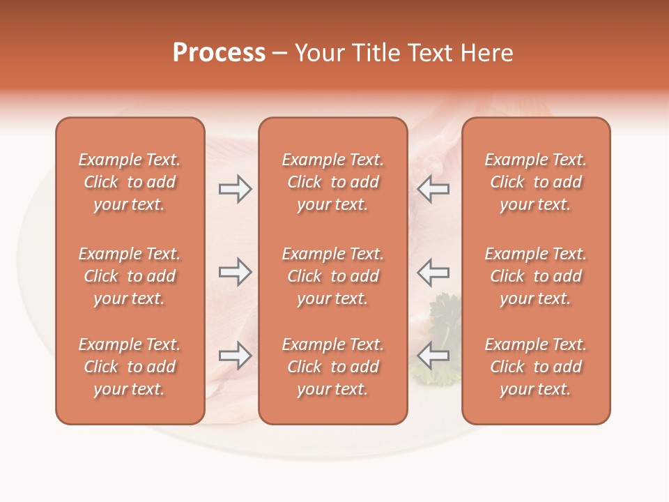 A Piece Of Raw Chicken On A Plate With Parsley PowerPoint Template