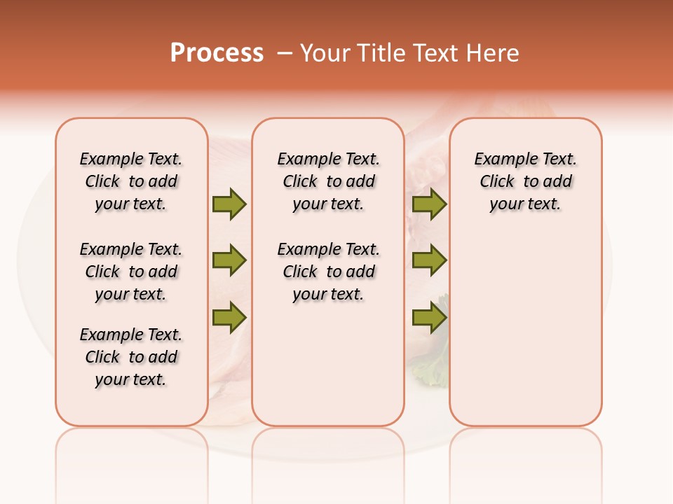 A Piece Of Raw Chicken On A Plate With Parsley PowerPoint Template