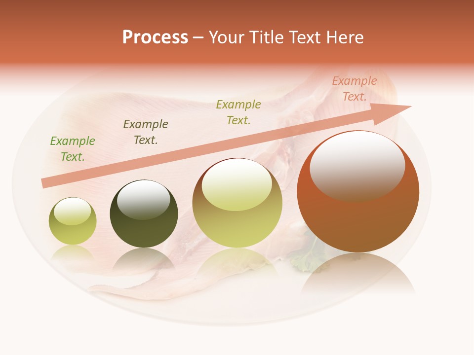 A Piece Of Raw Chicken On A Plate With Parsley PowerPoint Template