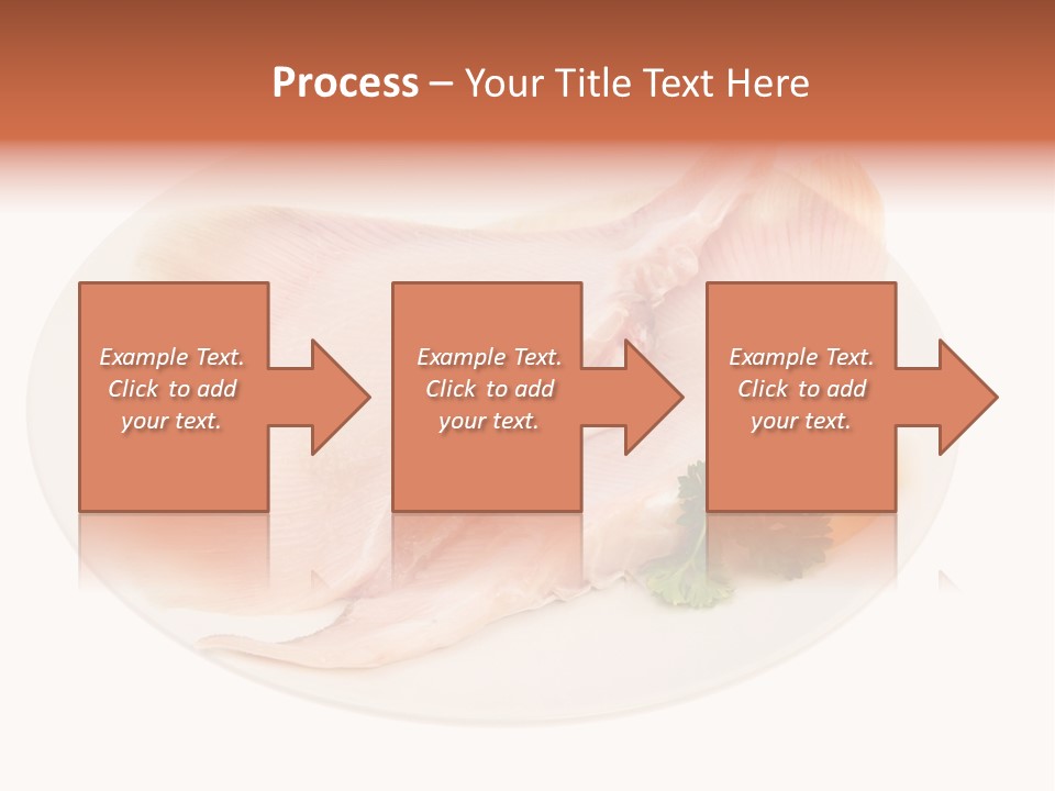 A Piece Of Raw Chicken On A Plate With Parsley PowerPoint Template