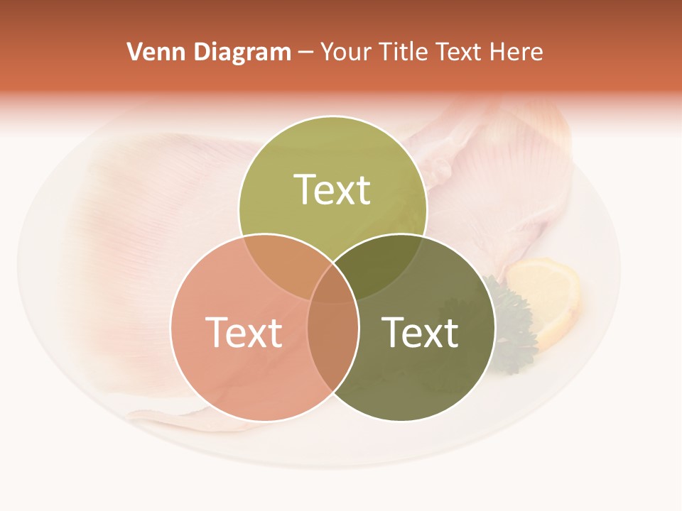 A Piece Of Raw Chicken On A Plate With Parsley PowerPoint Template