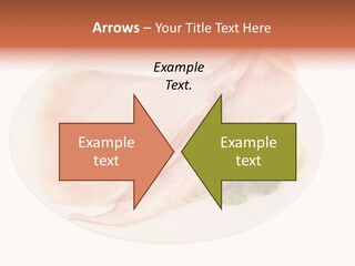 A Piece Of Raw Chicken On A Plate With Parsley PowerPoint Template