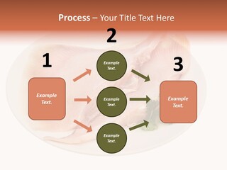 A Piece Of Raw Chicken On A Plate With Parsley PowerPoint Template