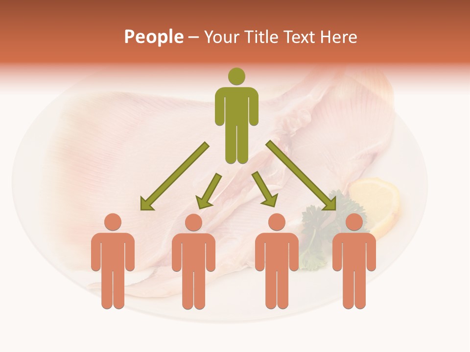 A Piece Of Raw Chicken On A Plate With Parsley PowerPoint Template