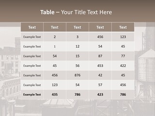 A Black And White Photo Of A City Skyline PowerPoint Template
