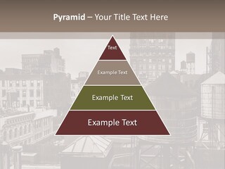 A Black And White Photo Of A City Skyline PowerPoint Template