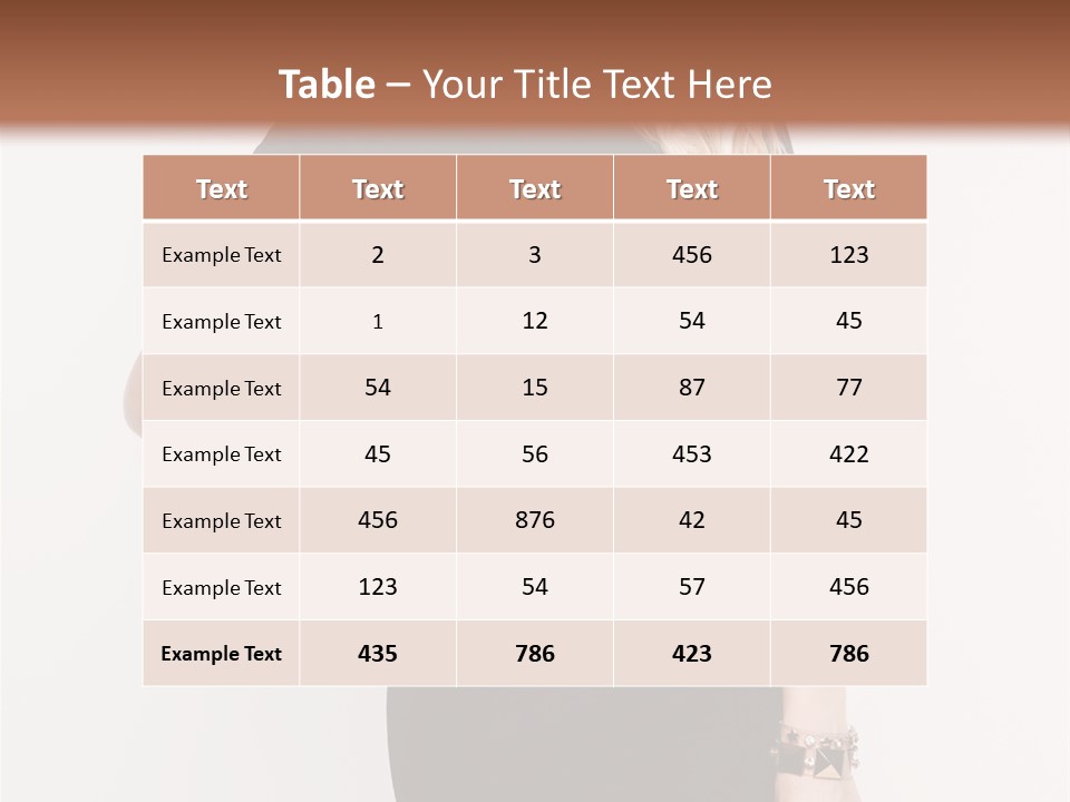 A Woman In A Black Dress Is Posing For A Picture PowerPoint Template