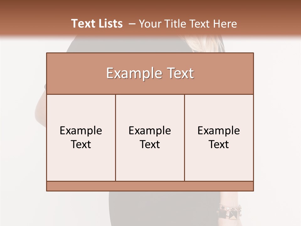 A Woman In A Black Dress Is Posing For A Picture PowerPoint Template