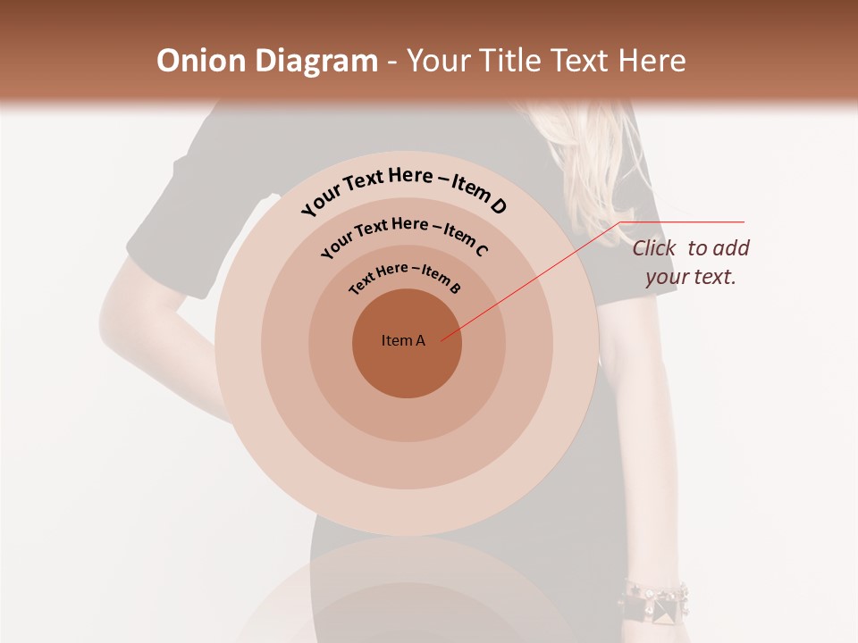 A Woman In A Black Dress Is Posing For A Picture PowerPoint Template