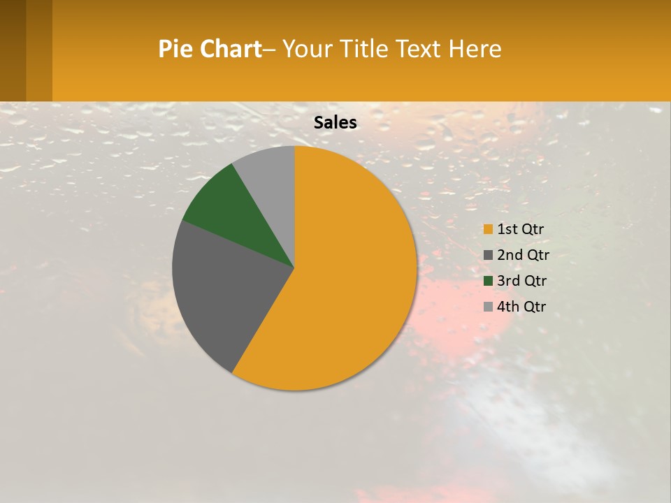 Rain Drops On The Windshield Of A Car PowerPoint Template