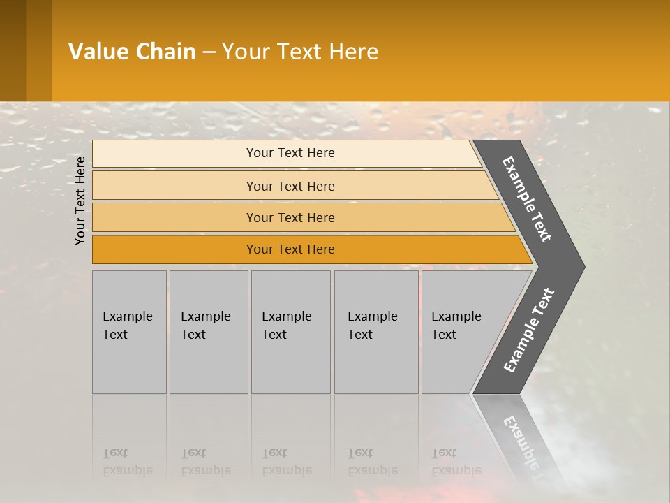 Rain Drops On The Windshield Of A Car PowerPoint Template