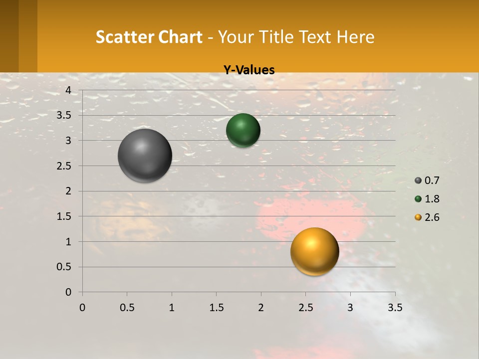 Rain Drops On The Windshield Of A Car PowerPoint Template
