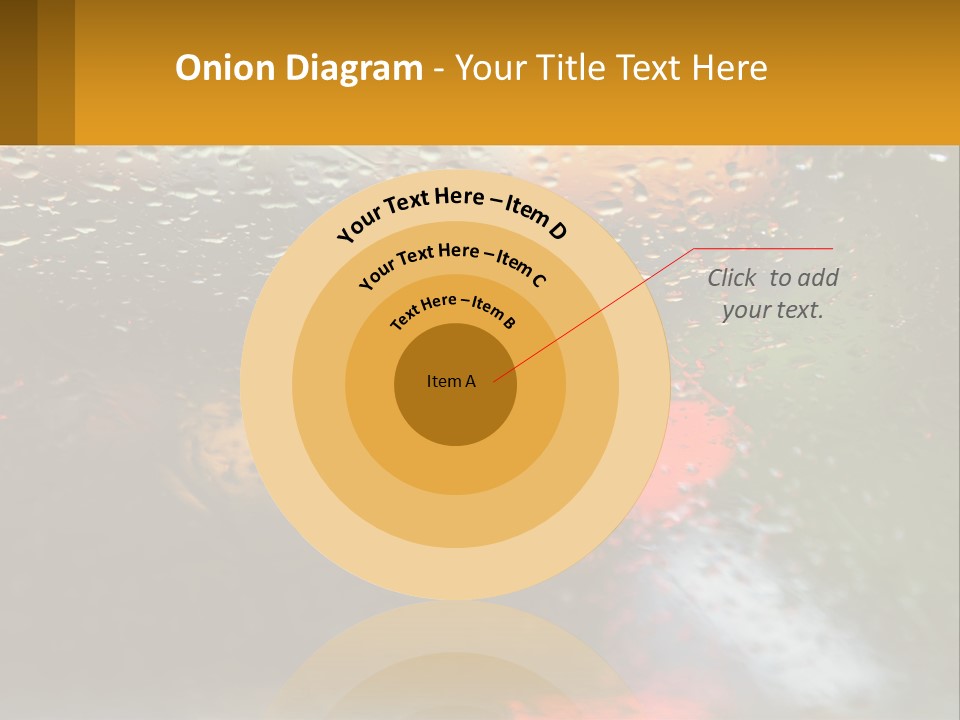 Rain Drops On The Windshield Of A Car PowerPoint Template