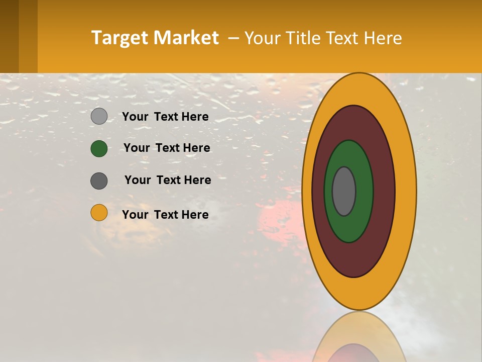 Rain Drops On The Windshield Of A Car PowerPoint Template